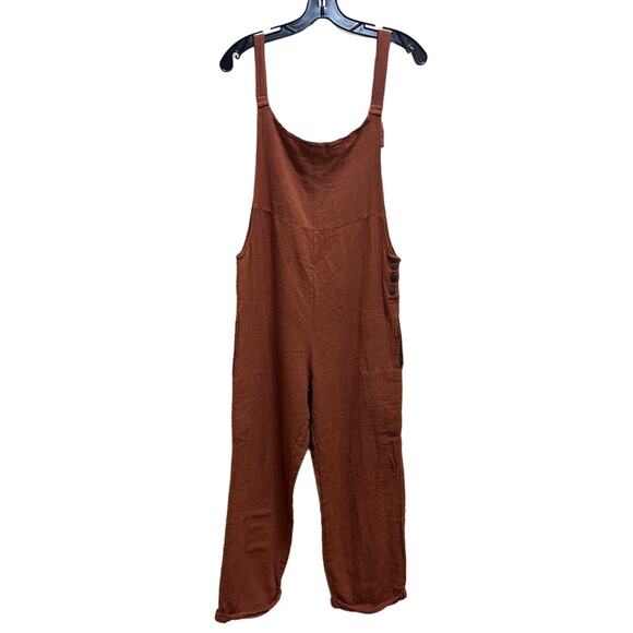 Kaya Wear Artsy Handmade Jumpsuit S/M 100% Cotton Festival Indie Lagenlook India - Picture 2 of 6